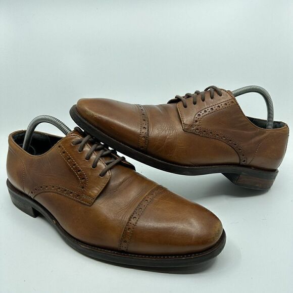Cole Haan Grand OS Watson Men’s Size 9.5 M Brown Leather Oxford Shoes C26146 main image 9